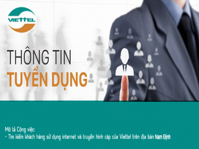 Viettel Nam Định tuyển dụng Nhân viên Kinh doanh